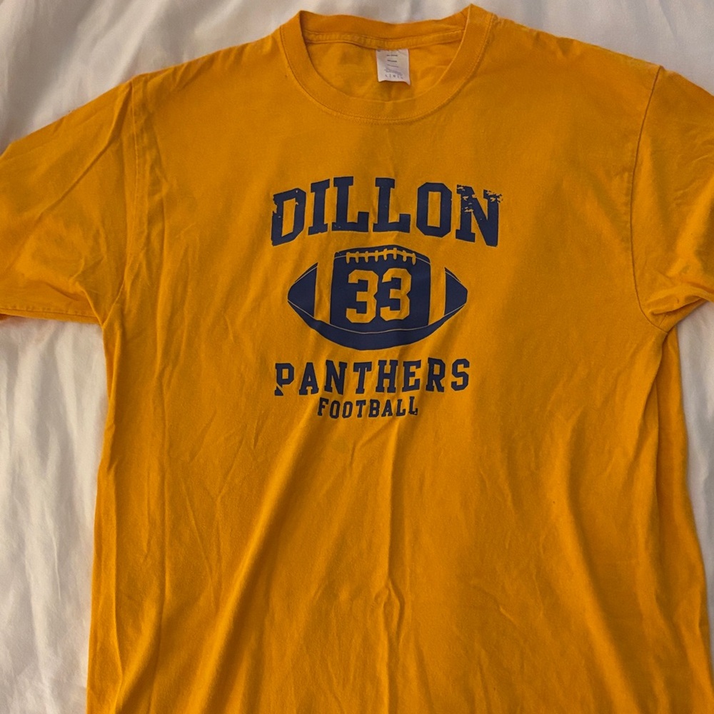 FRIDAY NIGHT LIGHTS - Tim Riggins Dillion Football Gold Shirt - Large🏈